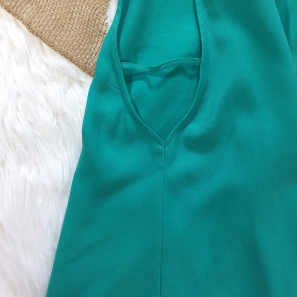 Free People sleeveless mock neck turquoise top - Picture 5 of 8